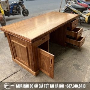 bàn làm việc gỗ hương cũ