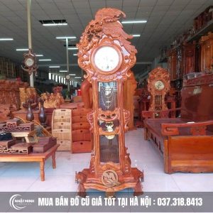 đồng hồ cây gỗ hương cũ
