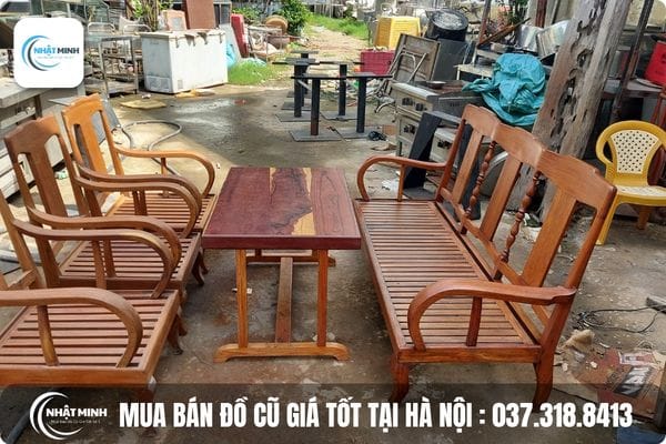 thu mua bàn ghế cũ tại Hà Nội gỗ cũ giá cao
